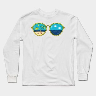 Summer Sunglasses Design Long Sleeve T-Shirt